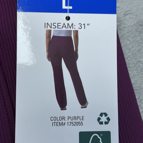 32 Degrees Women's Large Active Flare Pant Purple H0514 - Picture 3 of 7